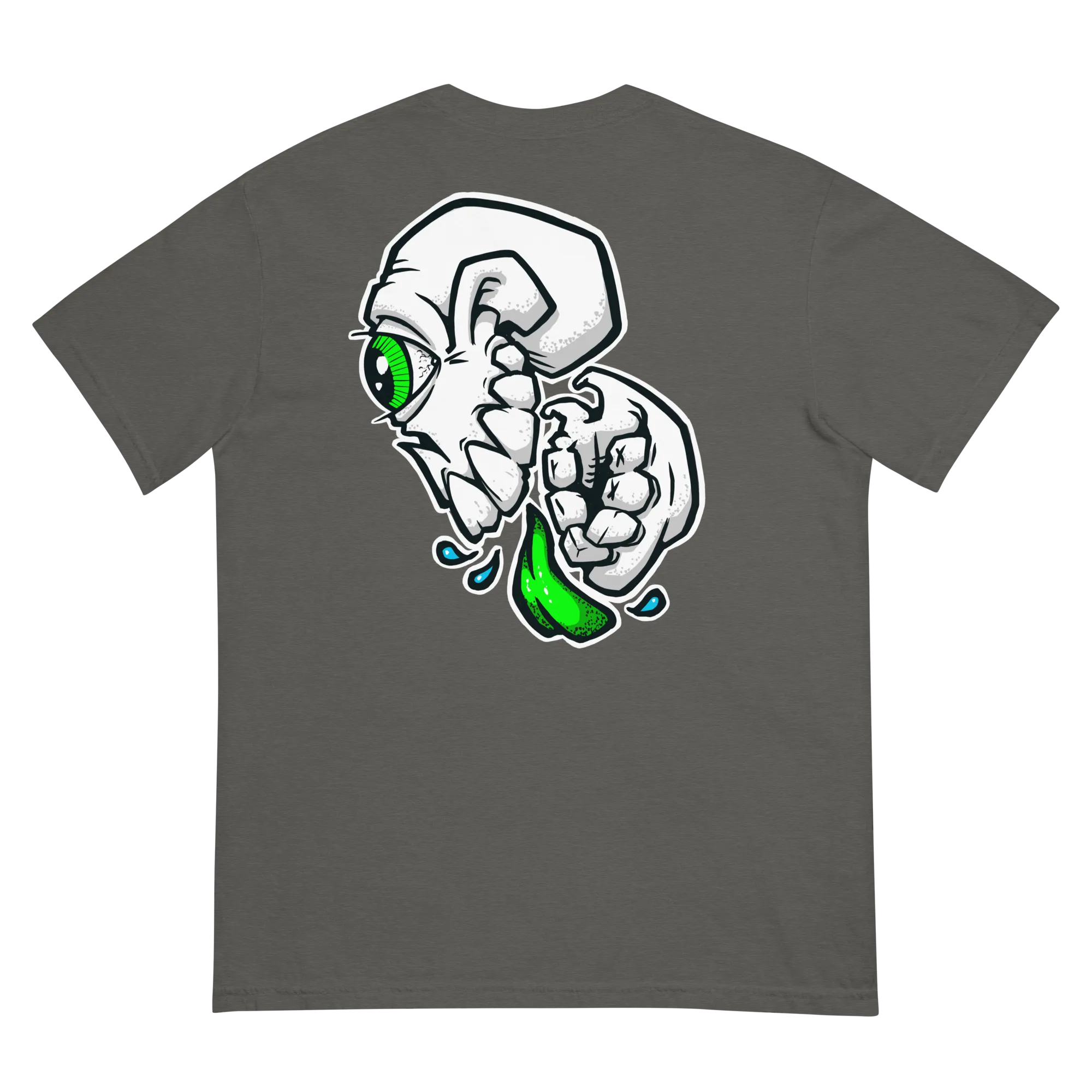 BZ Green Skull Unisex garment-dyed heavyweight t-shirt