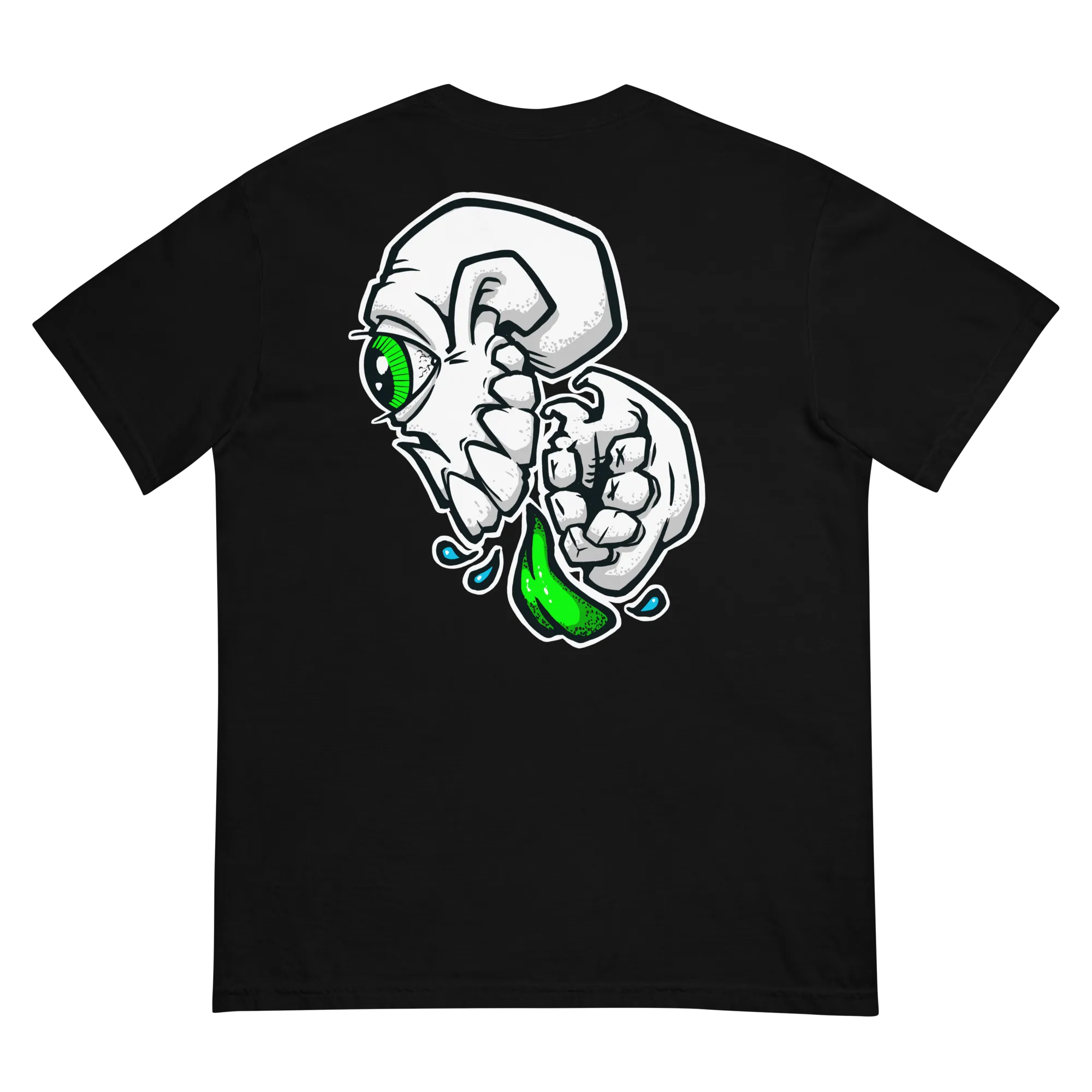 BZ Green Skull Unisex garment-dyed heavyweight t-shirt