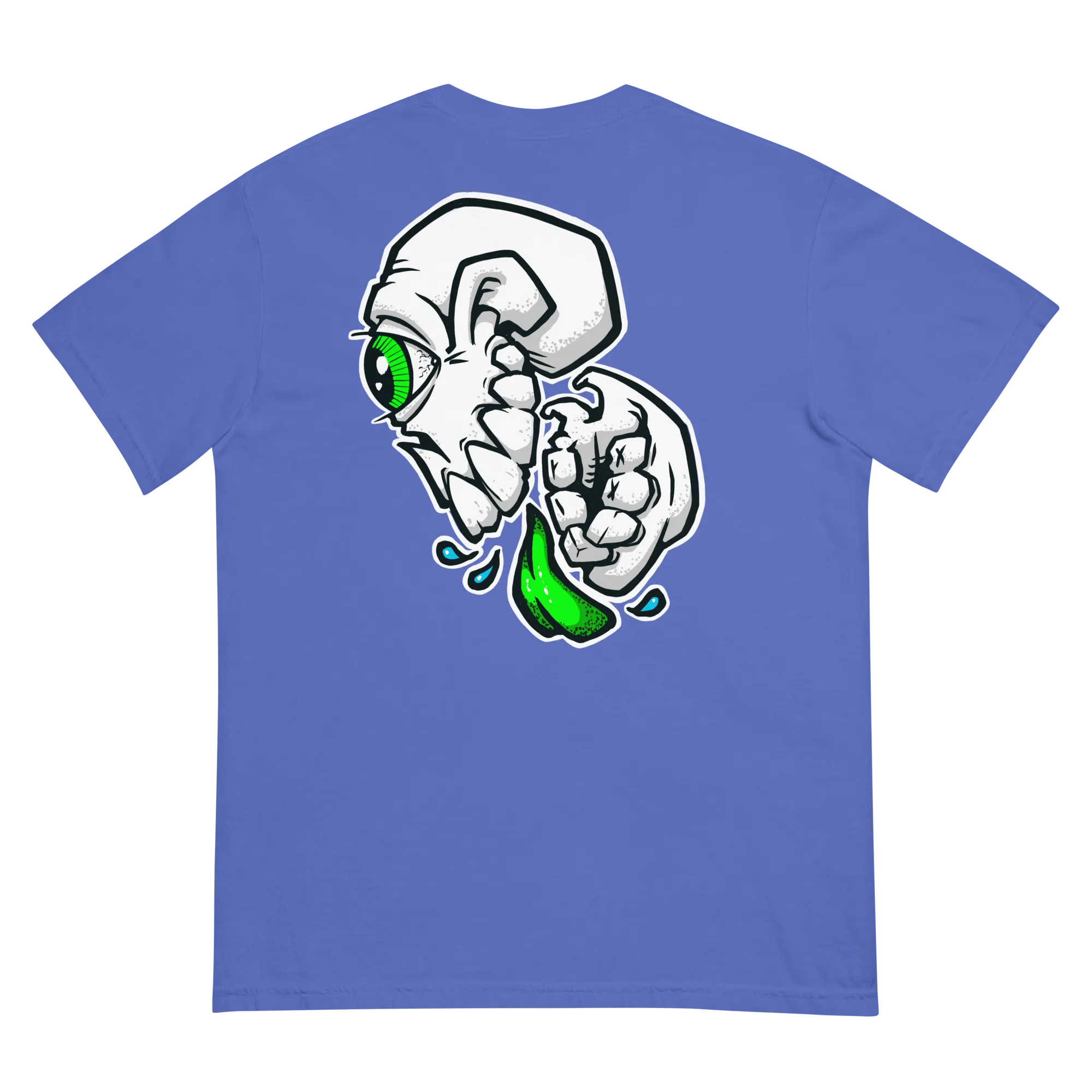 BZ Green Skull Unisex garment-dyed heavyweight t-shirt