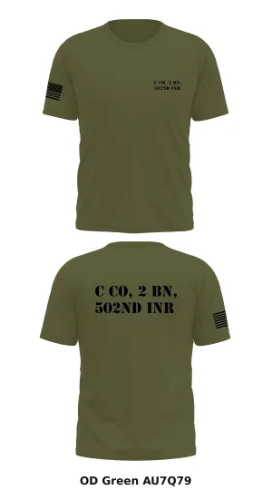 C co, 2 Bn, 502nd INR  Store 1 Core Men's SS Performance Tee - AU7Q79
