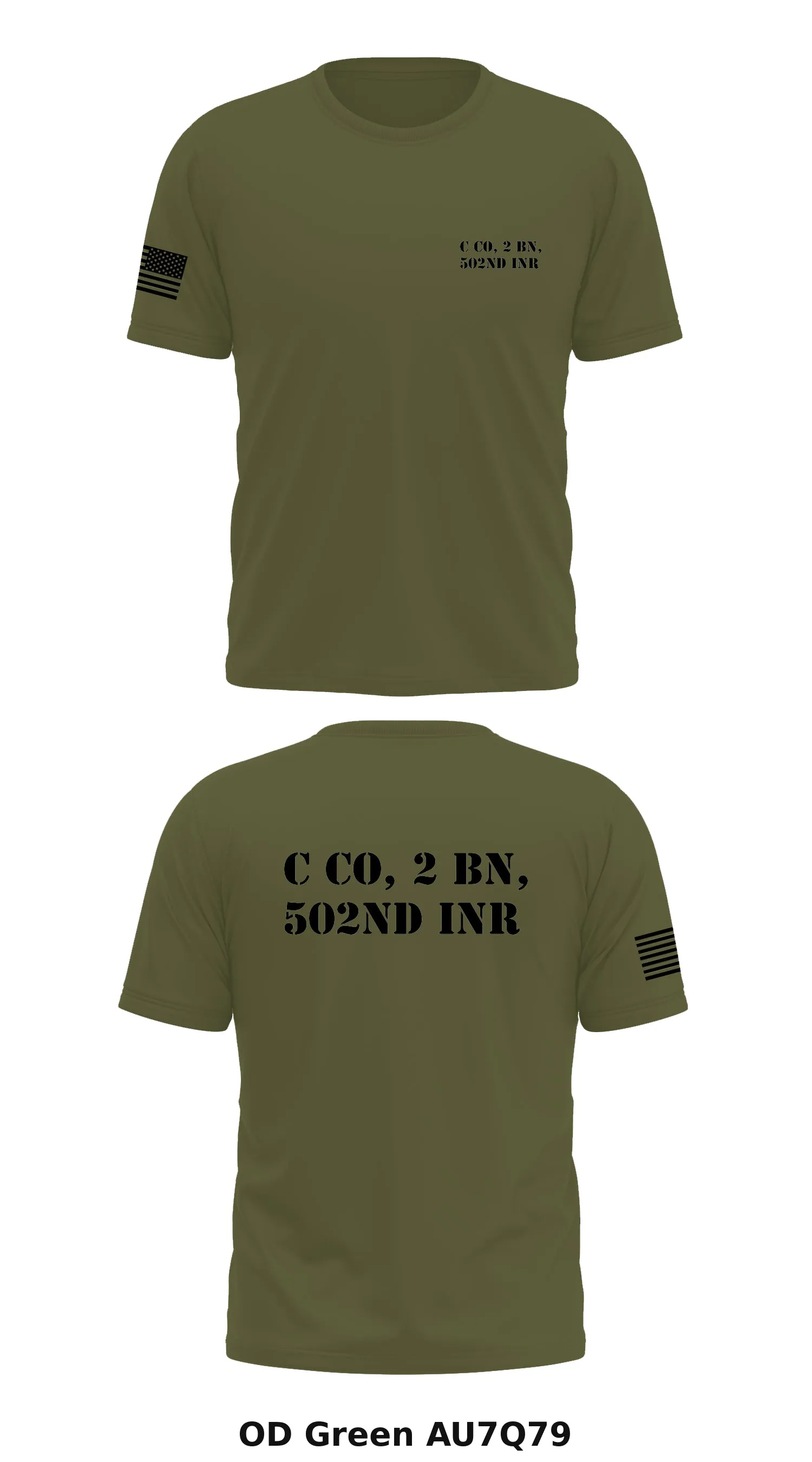 C co, 2 Bn, 502nd INR  Store 1 Core Men's SS Performance Tee - AU7Q79
