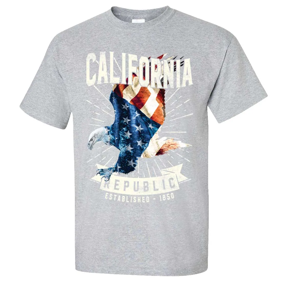 California Republic USA Bald Eagle Asst Colors T-shirt/tee