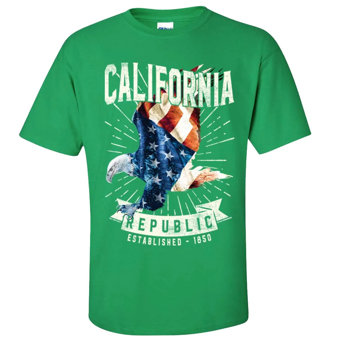 California Republic USA Bald Eagle Asst Colors T-shirt/tee