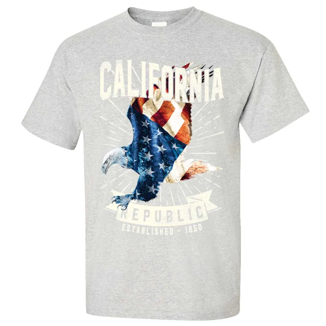 California Republic USA Bald Eagle Asst Colors T-shirt/tee