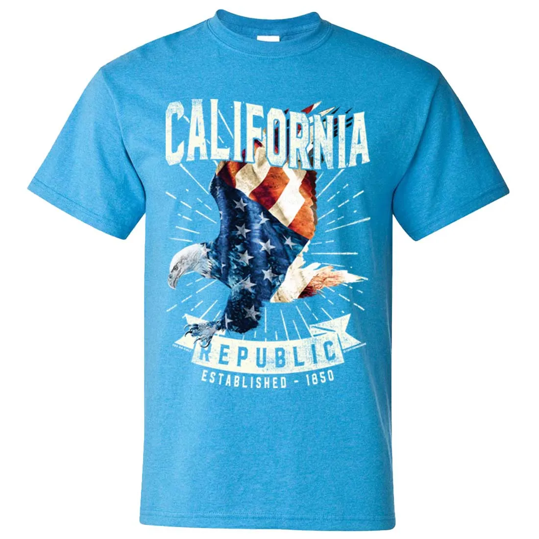 California Republic USA Bald Eagle Asst Colors T-shirt/tee