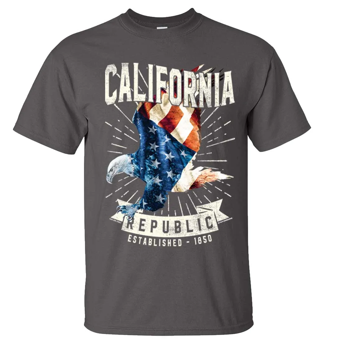 California Republic USA Bald Eagle Asst Colors T-shirt/tee