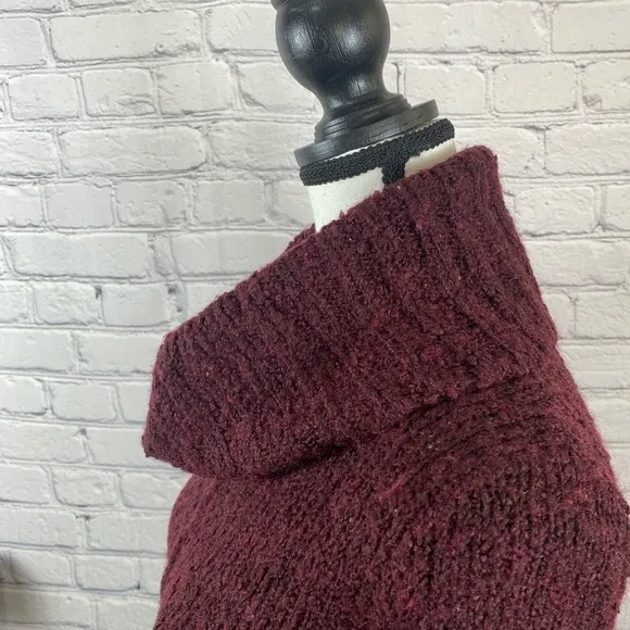 Calvin Klein Maroon Cowl Neck Sweater Dress size Small NWOT