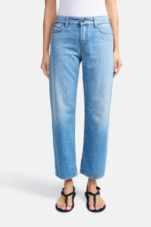 Cambio Paris straight ancle lys blå jeans med rette ben