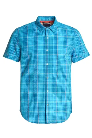 Camisa Fit Slim Manga Corta Con Textura