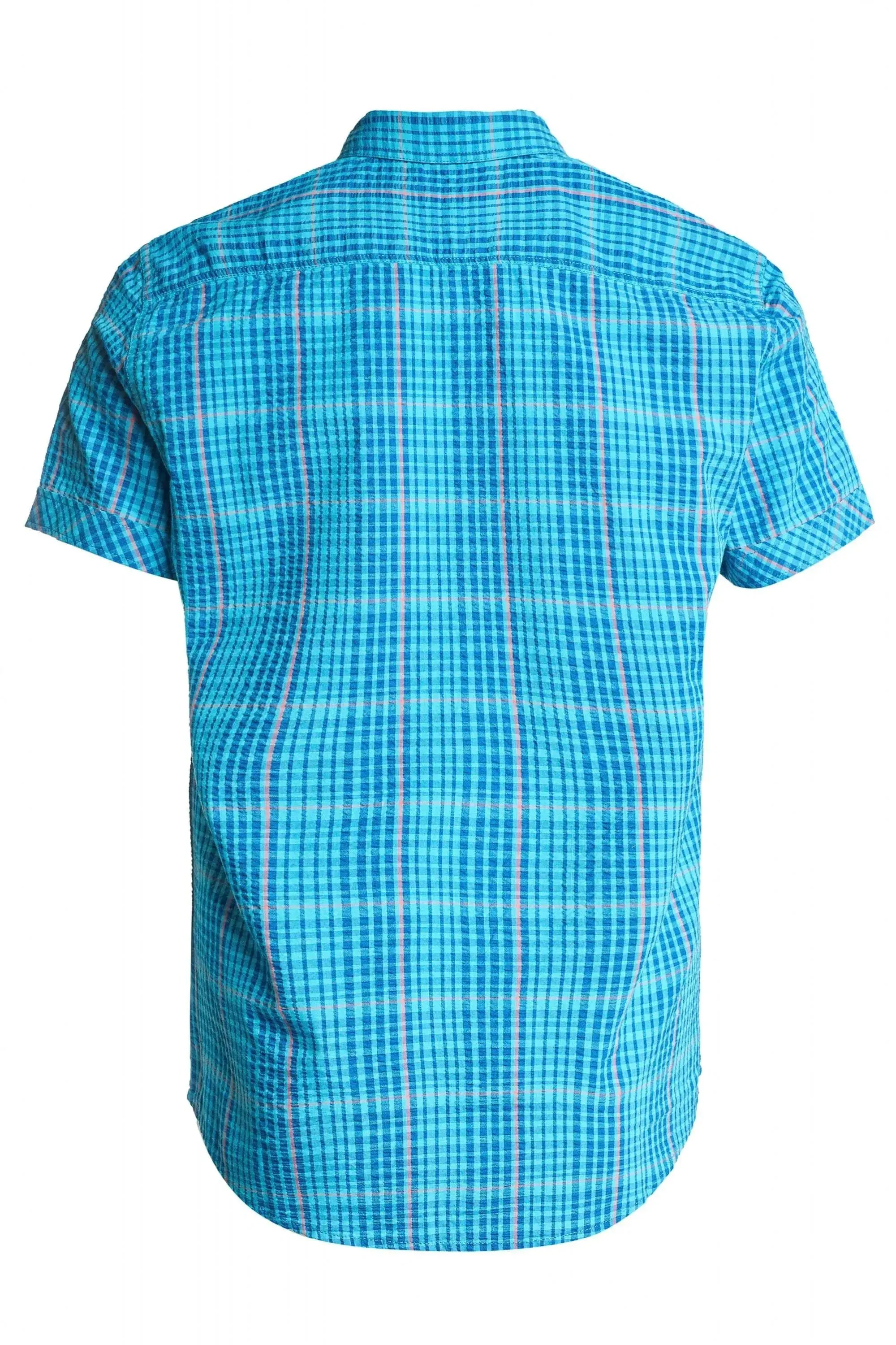 Camisa Fit Slim Manga Corta Con Textura