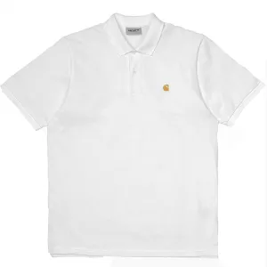 Carhartt WIP S/S Chase Pique Polo White / Gold