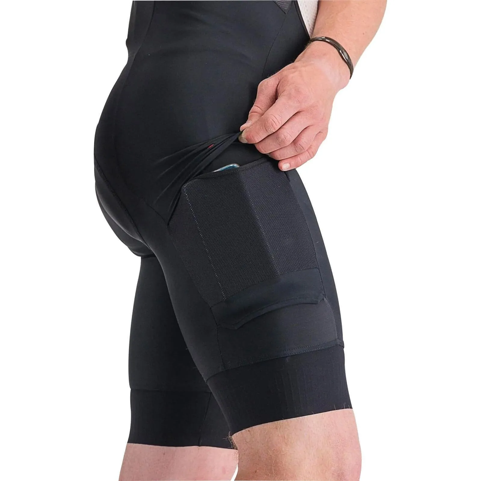 Castelli Unlimited Cargo Mens Cycling Bib Shorts - Black