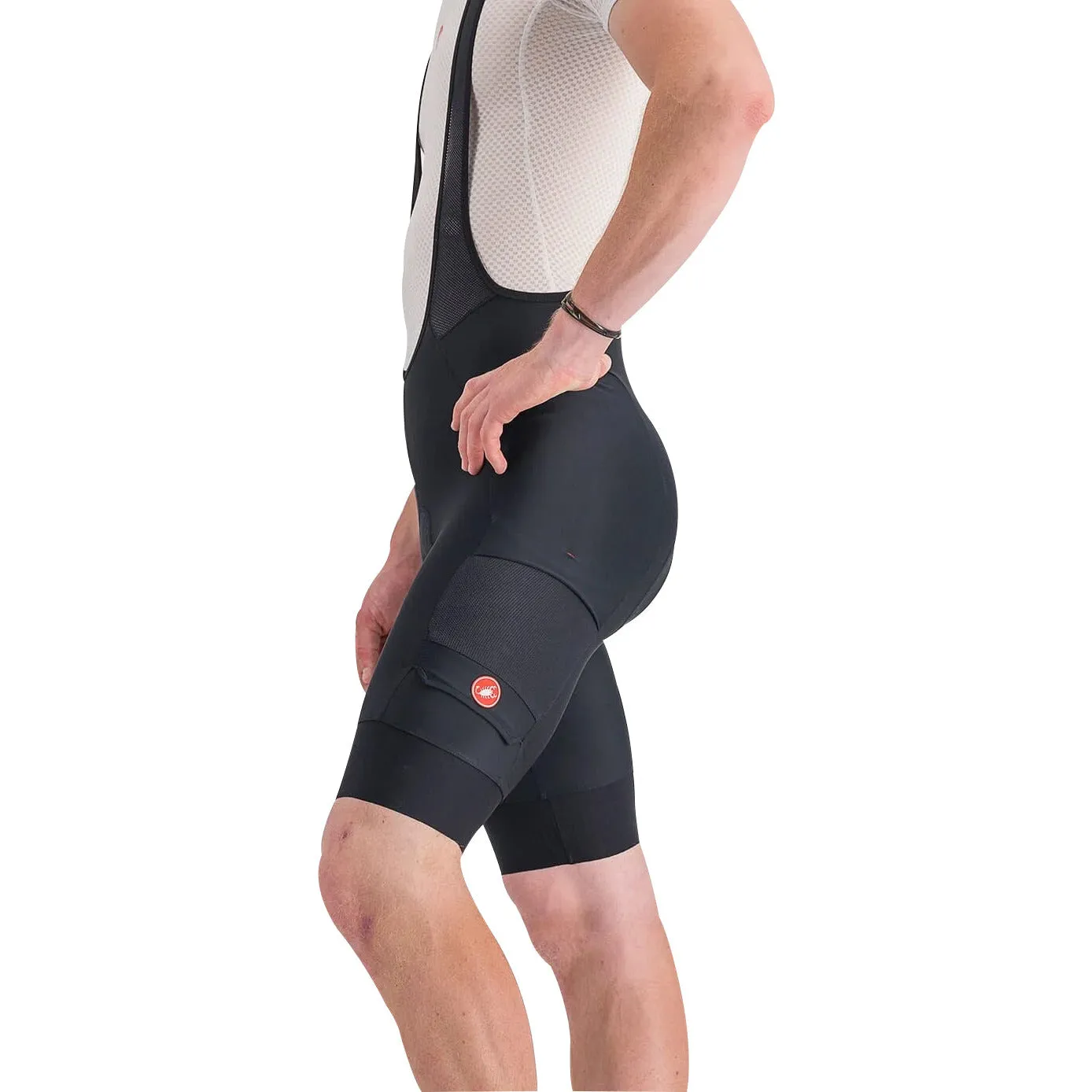 Castelli Unlimited Cargo Mens Cycling Bib Shorts - Black