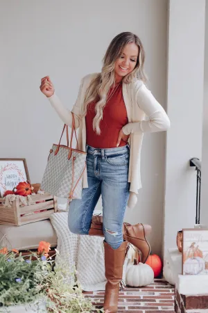 Cavalier Cascading Cardigan - Cream