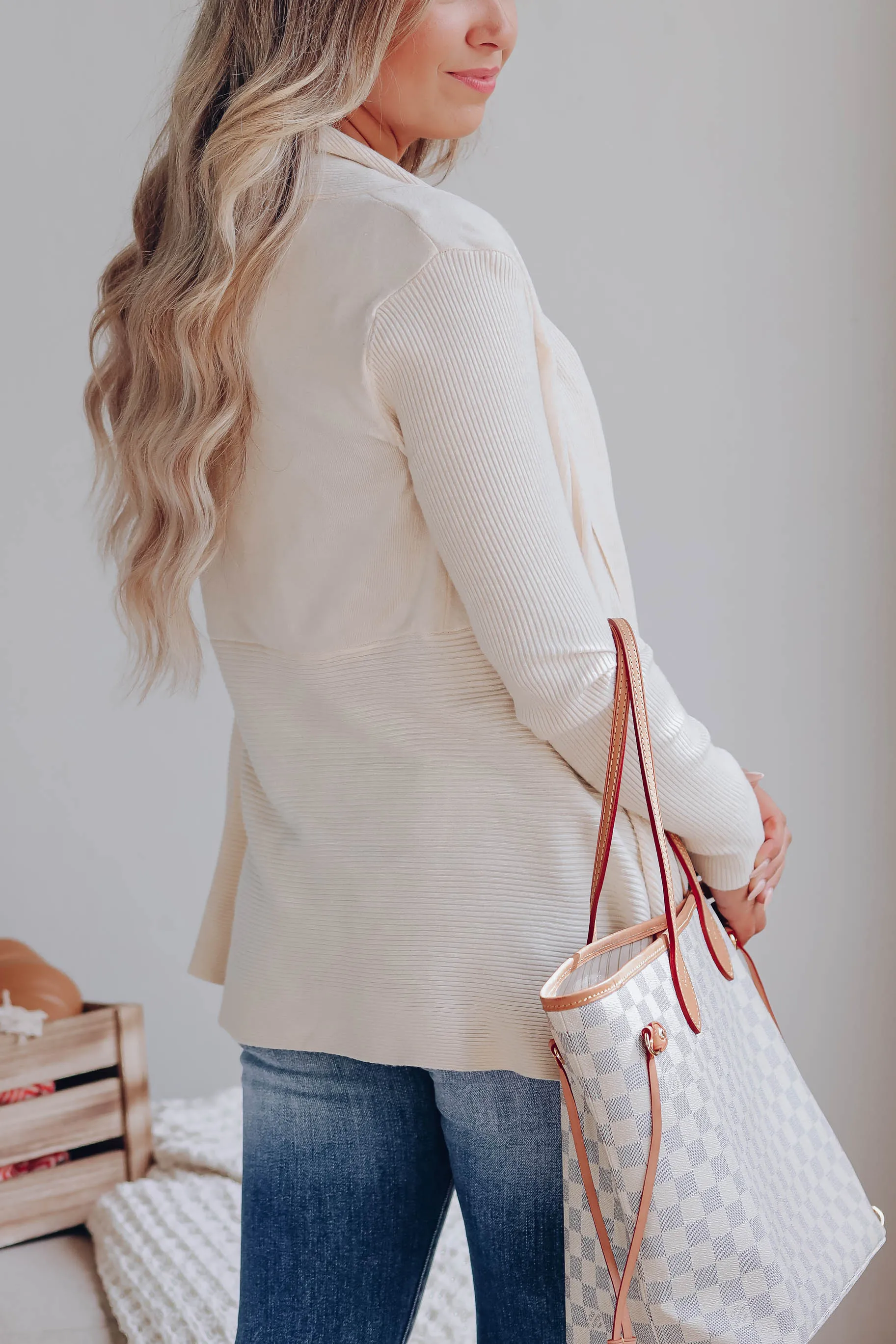 Cavalier Cascading Cardigan - Cream