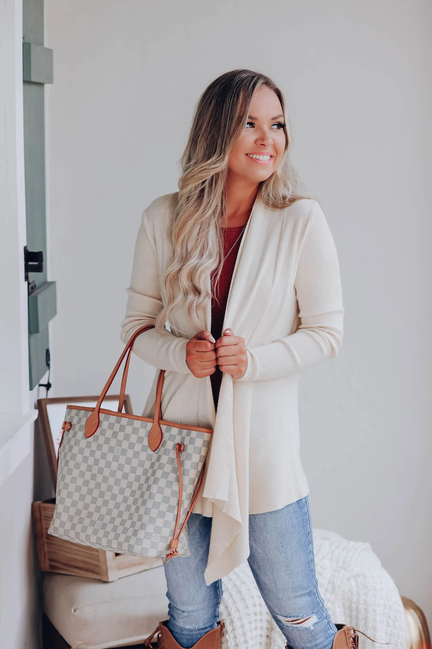 Cavalier Cascading Cardigan - Cream