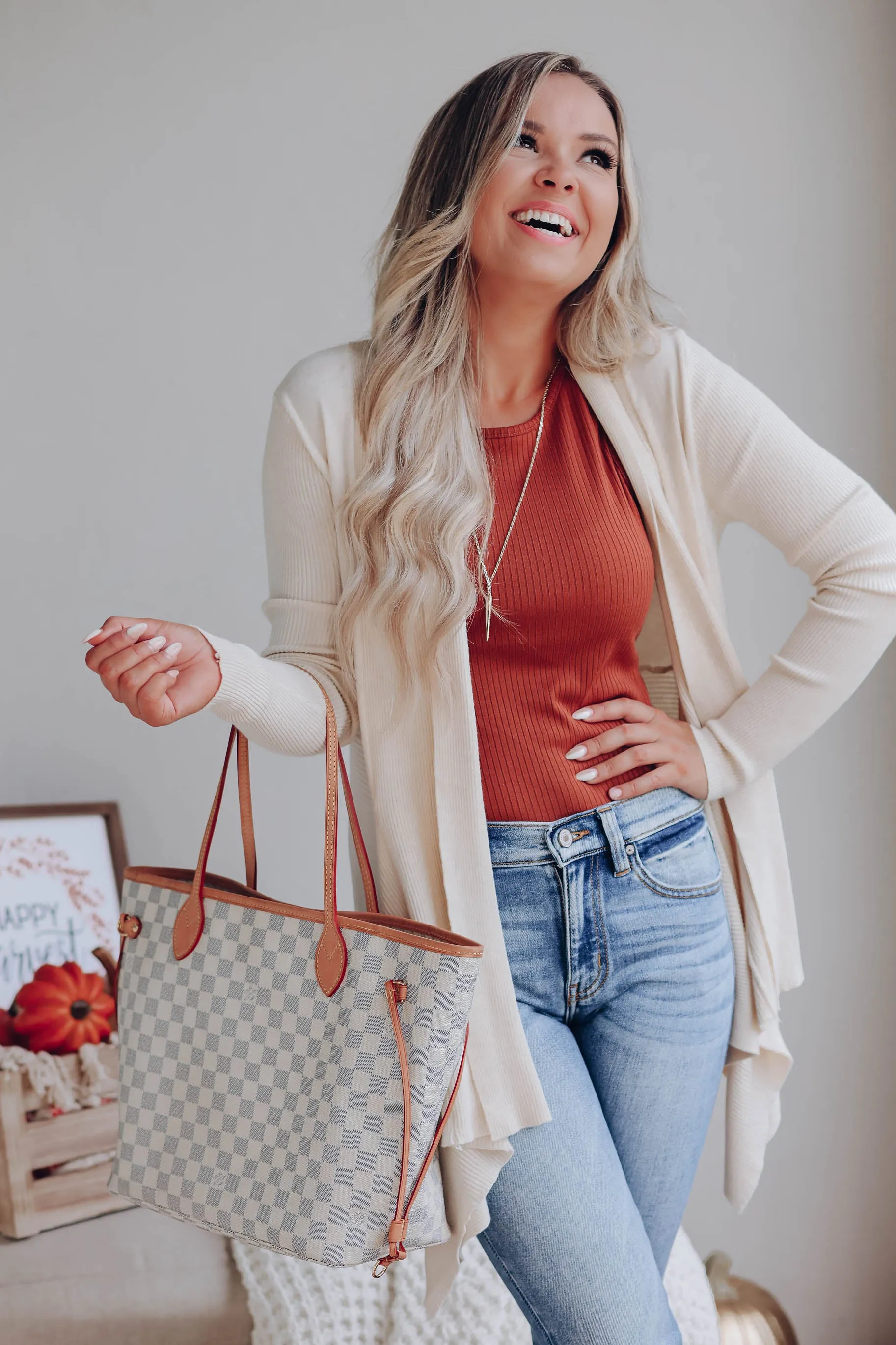 Cavalier Cascading Cardigan - Cream