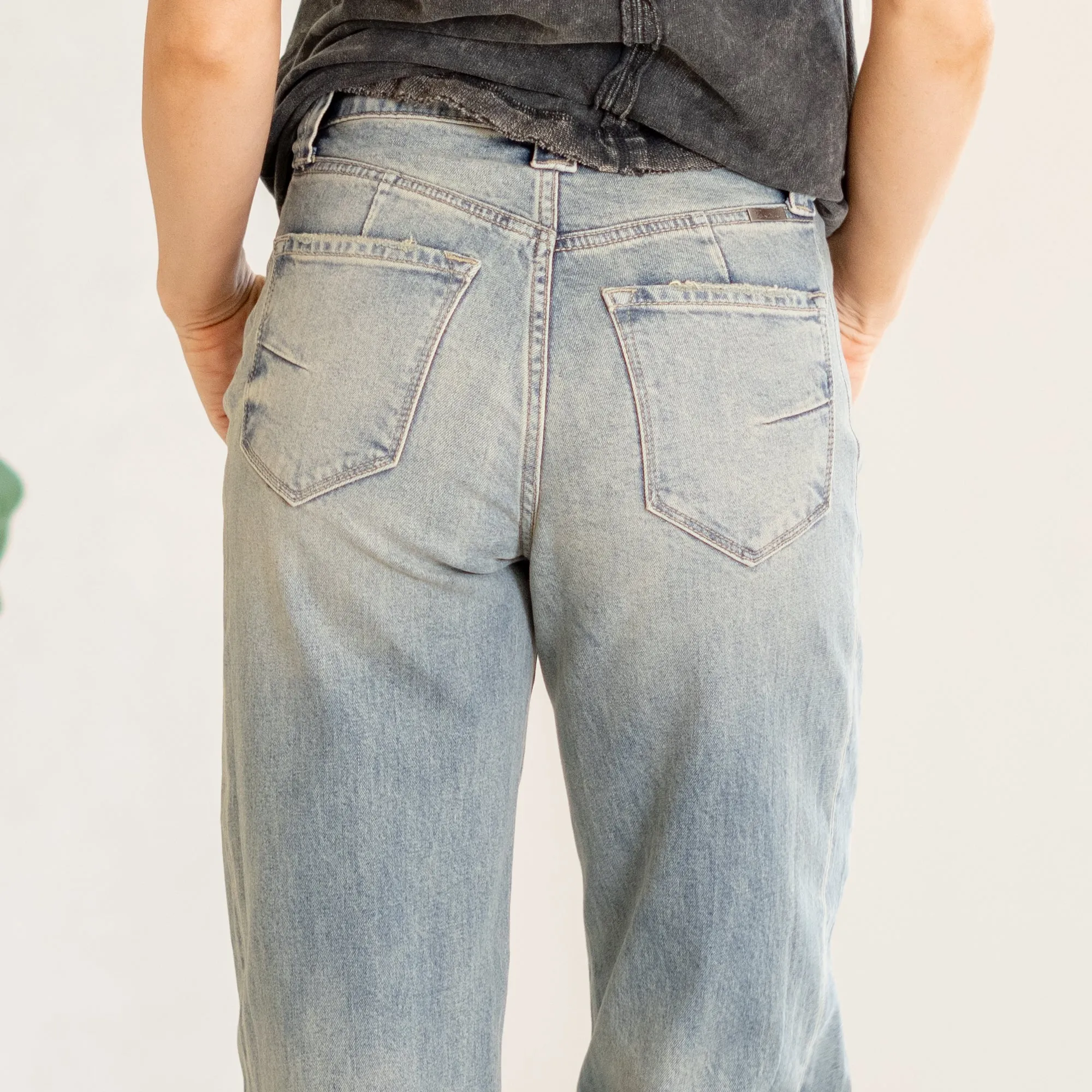 Cecilia High Rise Slim Barrel Fit