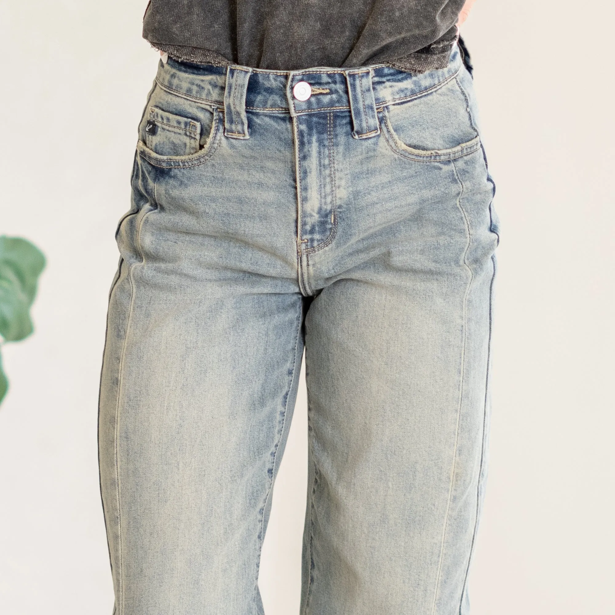 Cecilia High Rise Slim Barrel Fit
