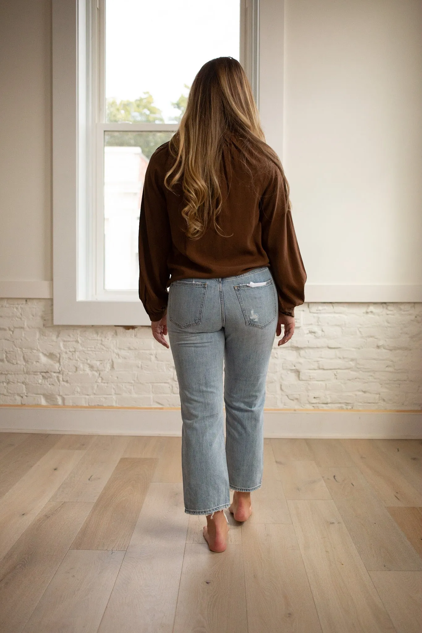 Charlie High Rise Straight Leg Jeans