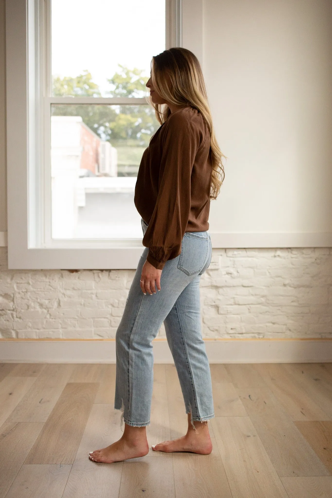 Charlie High Rise Straight Leg Jeans