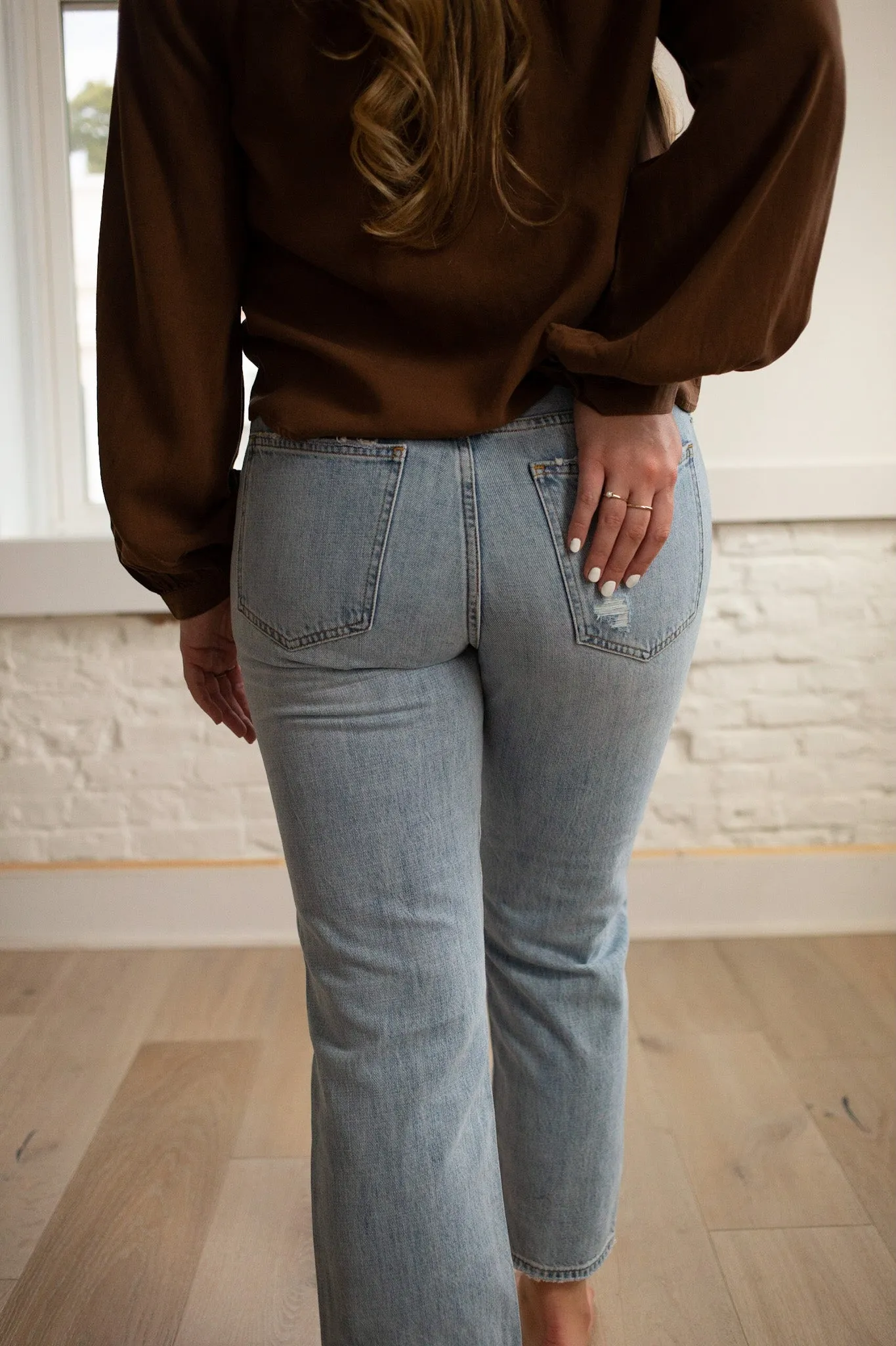Charlie High Rise Straight Leg Jeans