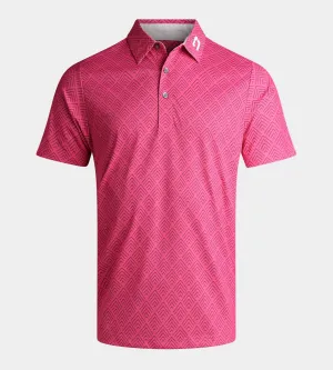 CHEVRON POLO - PINK