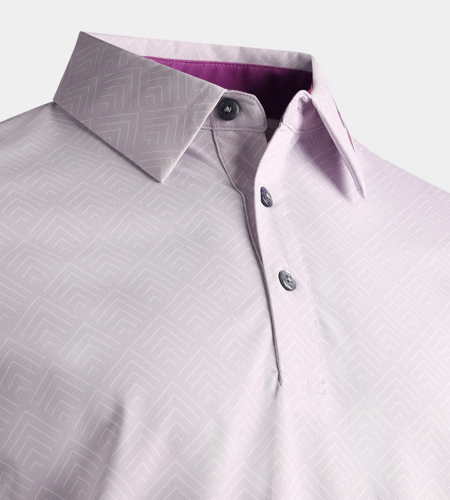 CHEVRON POLO - PURPLE