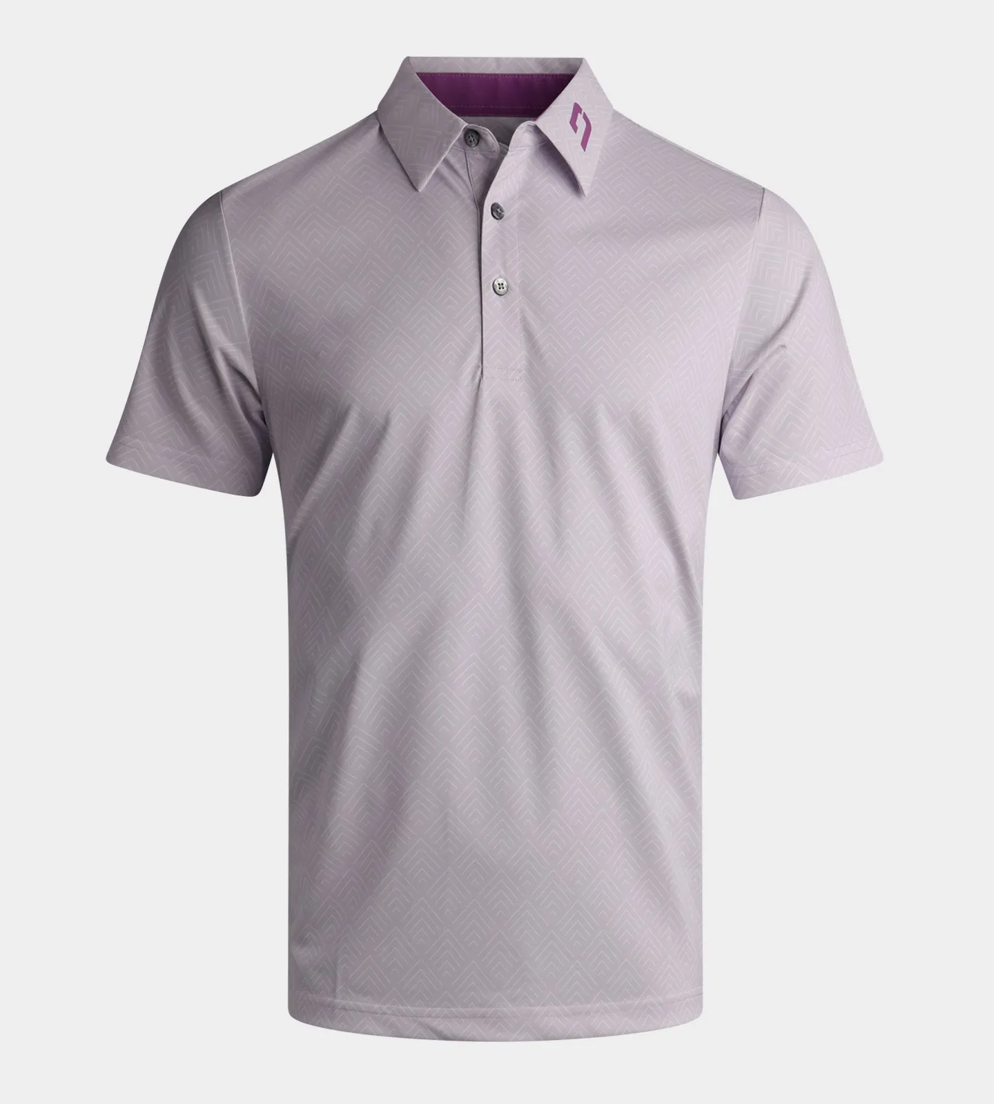 CHEVRON POLO - PURPLE
