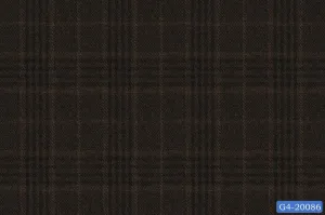 Chocolate Brown Prince of Wales Check Suit