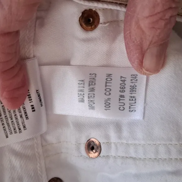 Citizens of Humanity Annabelle white Denim Shorts button up sz24 Excellent used