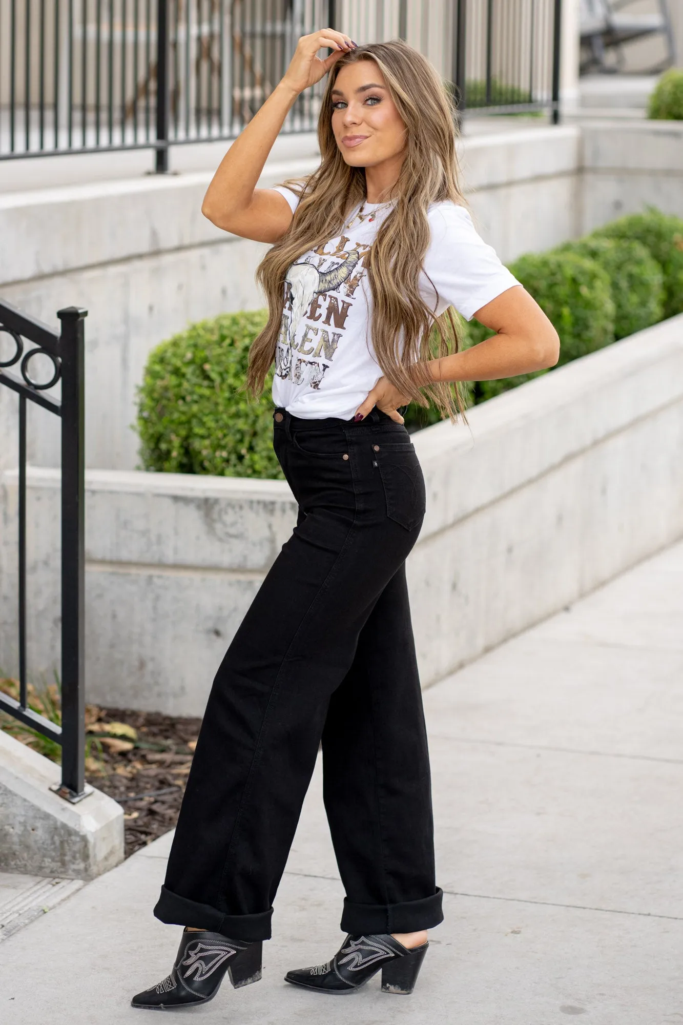 City Lights High Rise Retro Wide Leg Regular & Plus Sizes