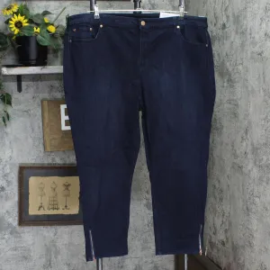 Cj Banks Womens Plus Size Denim Shaped Fit Mid Rise Ankle Jeans 9846