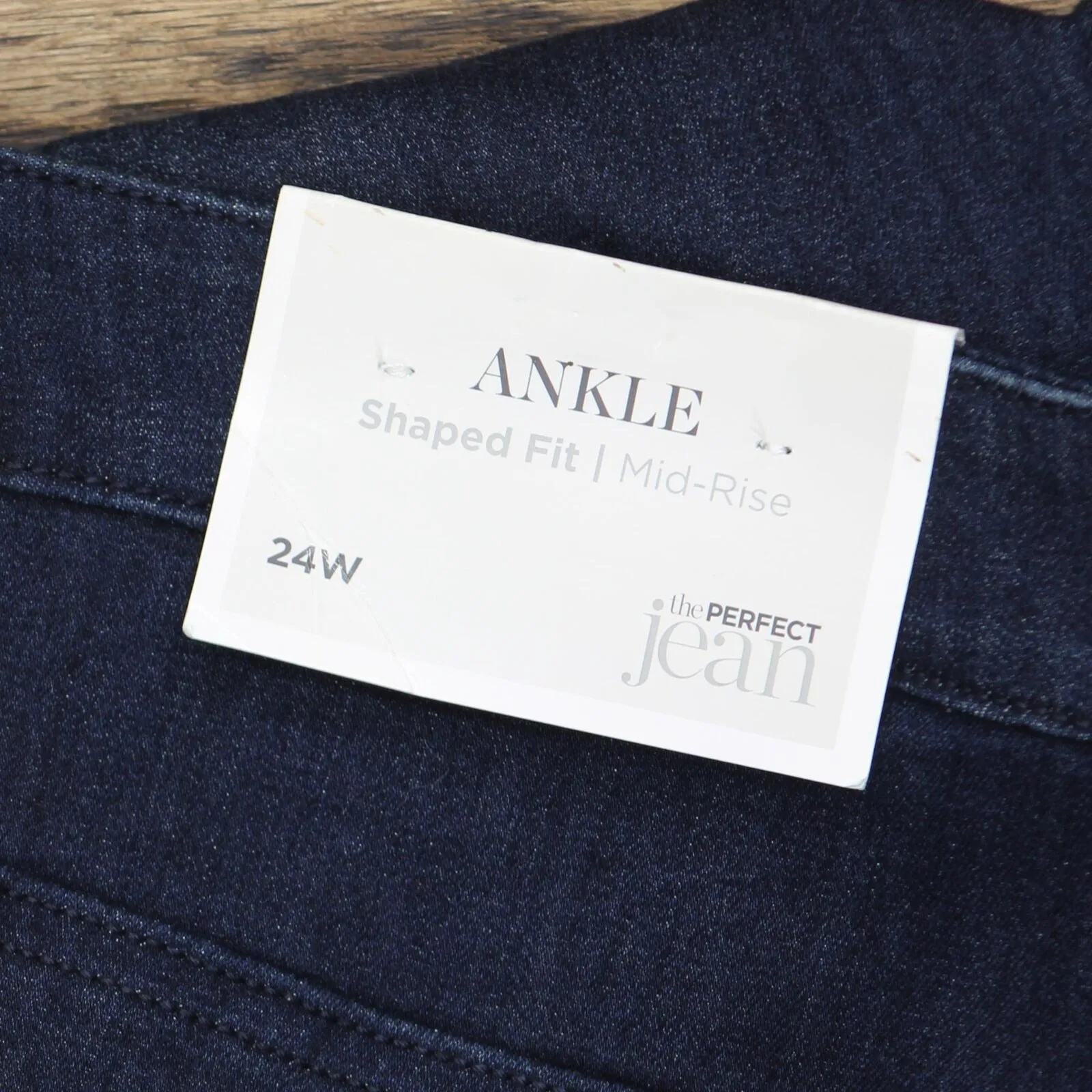 Cj Banks Womens Plus Size Denim Shaped Fit Mid Rise Ankle Jeans 9846