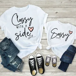 Classy with a side of Sassy White T-shirts