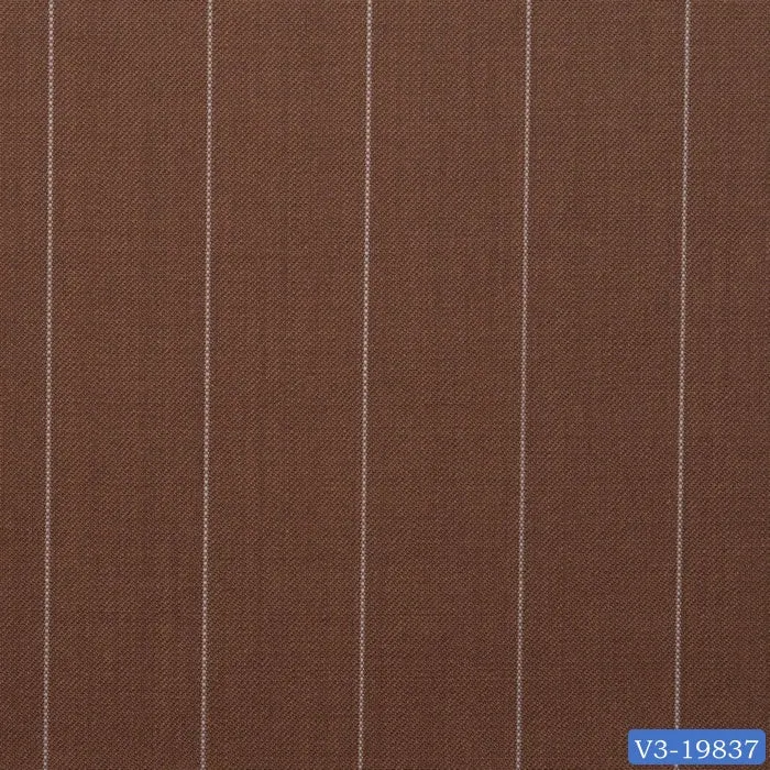 Coffee Brown Wide Stripe Suit