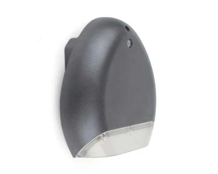 Collingwood ARA1N Arc Wallpack Anthracite, 1650lm 10W, Colour Switch, Dusk to Dawn Photocell