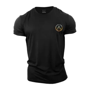 Colorful Spartan Shield Cotton T-Shirt