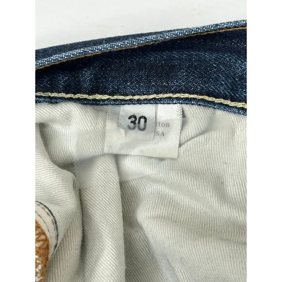 Cop.Copine Jean Blue Dark Wash Straight Leg Western Casual Normcore Size 30