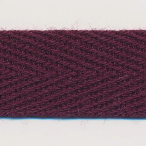 Cotton Herringbone Tape #56 Burgundy