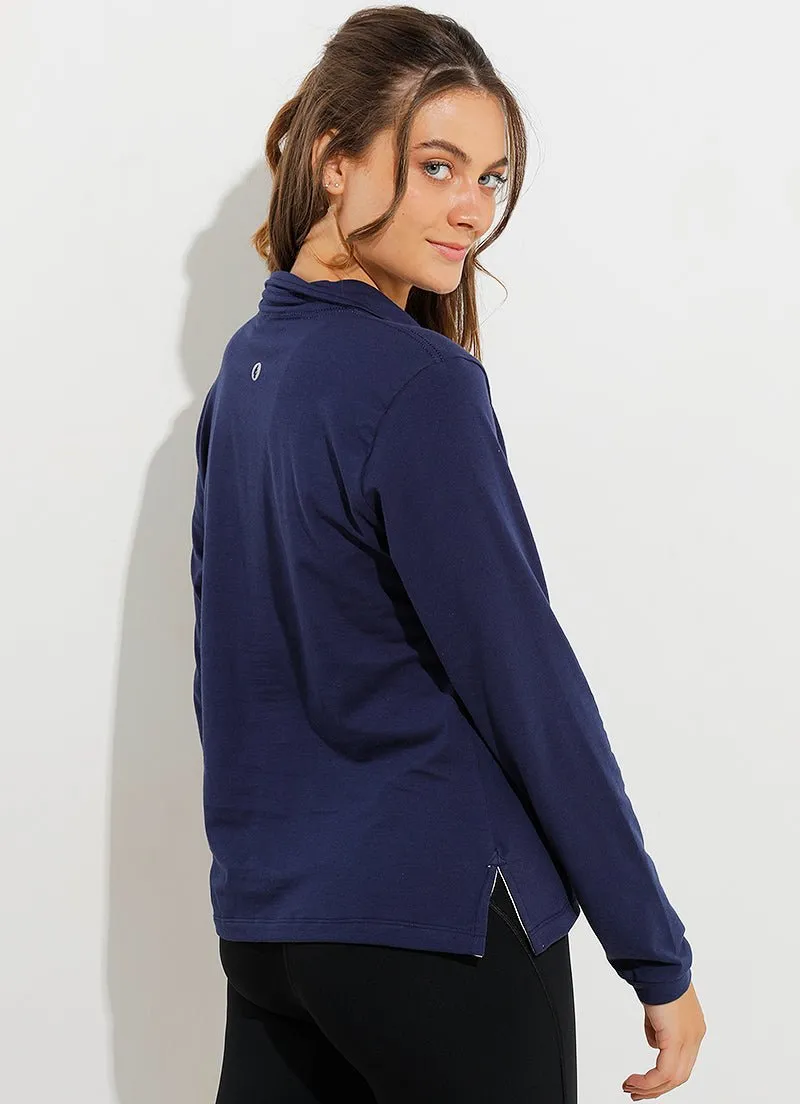 Court LS Polo (Navy)