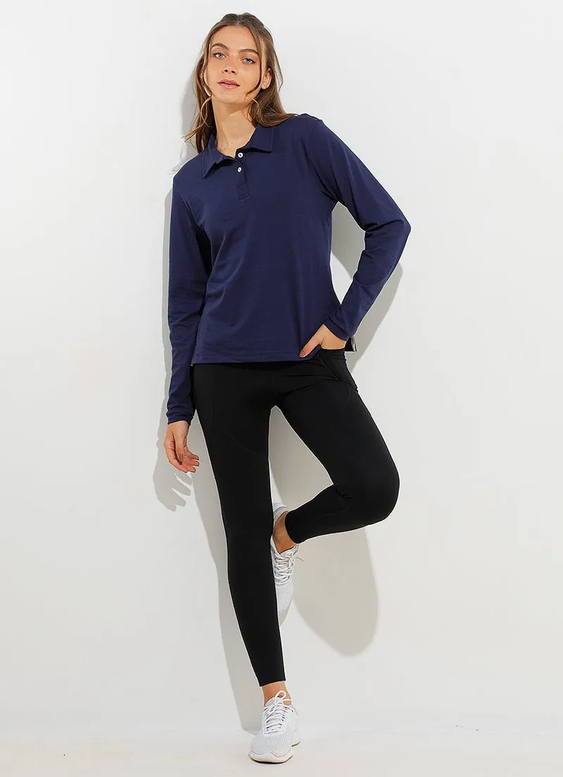 Court LS Polo (Navy)
