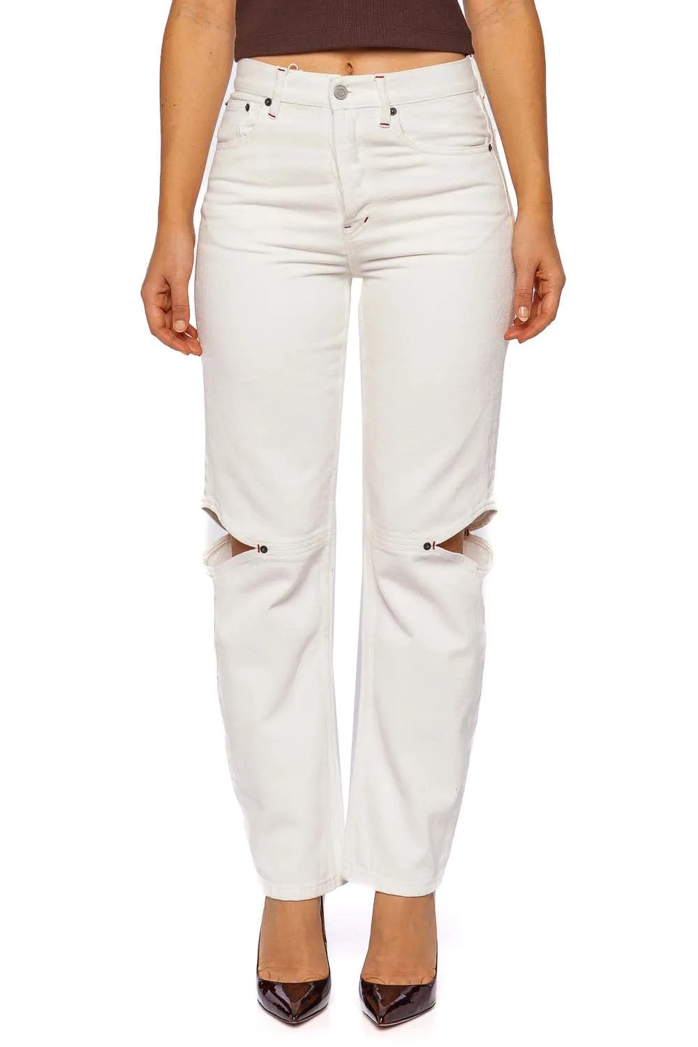 Cowgirl Milk Straight Cut Out Jean