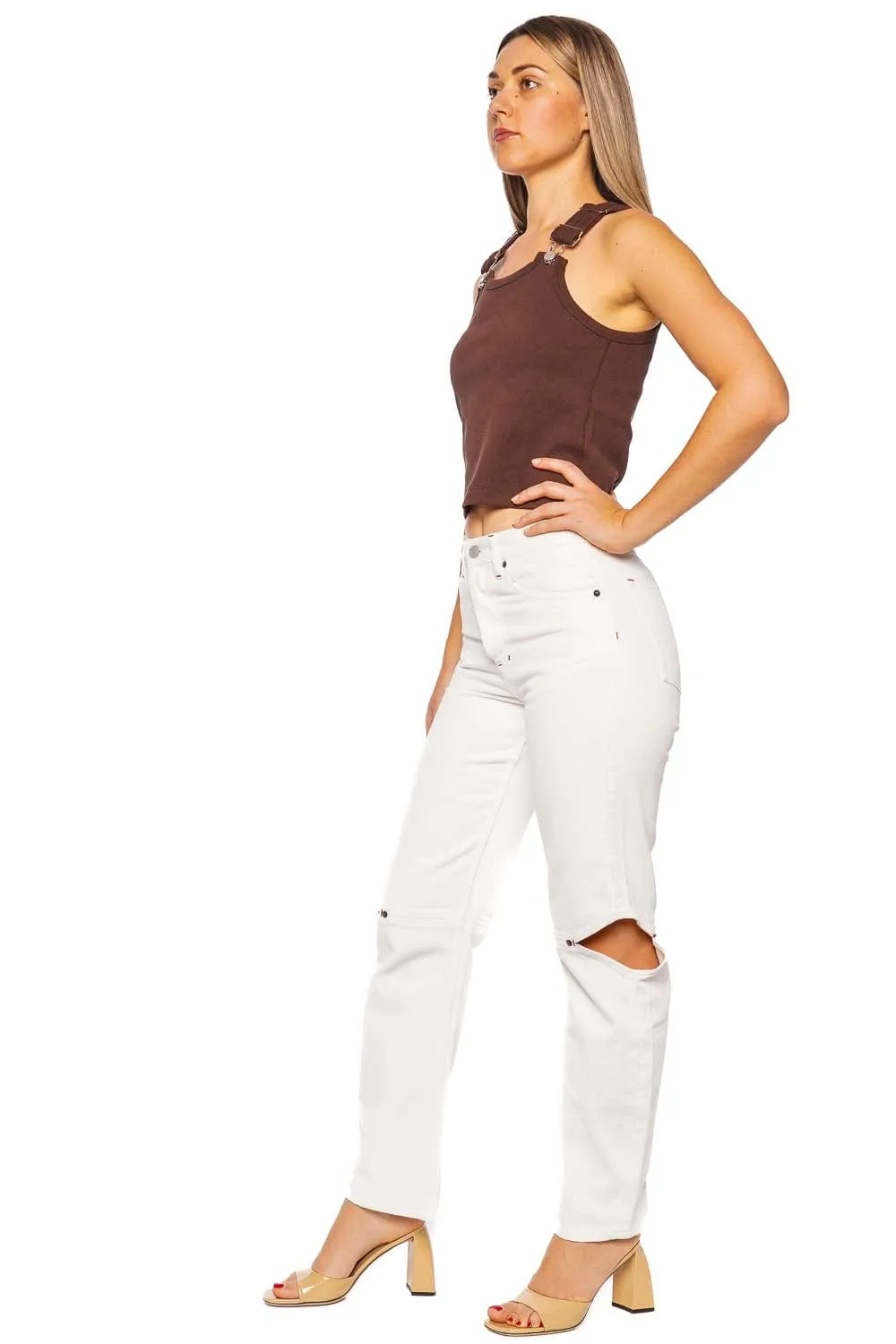 Cowgirl Milk Straight Cut Out Jean