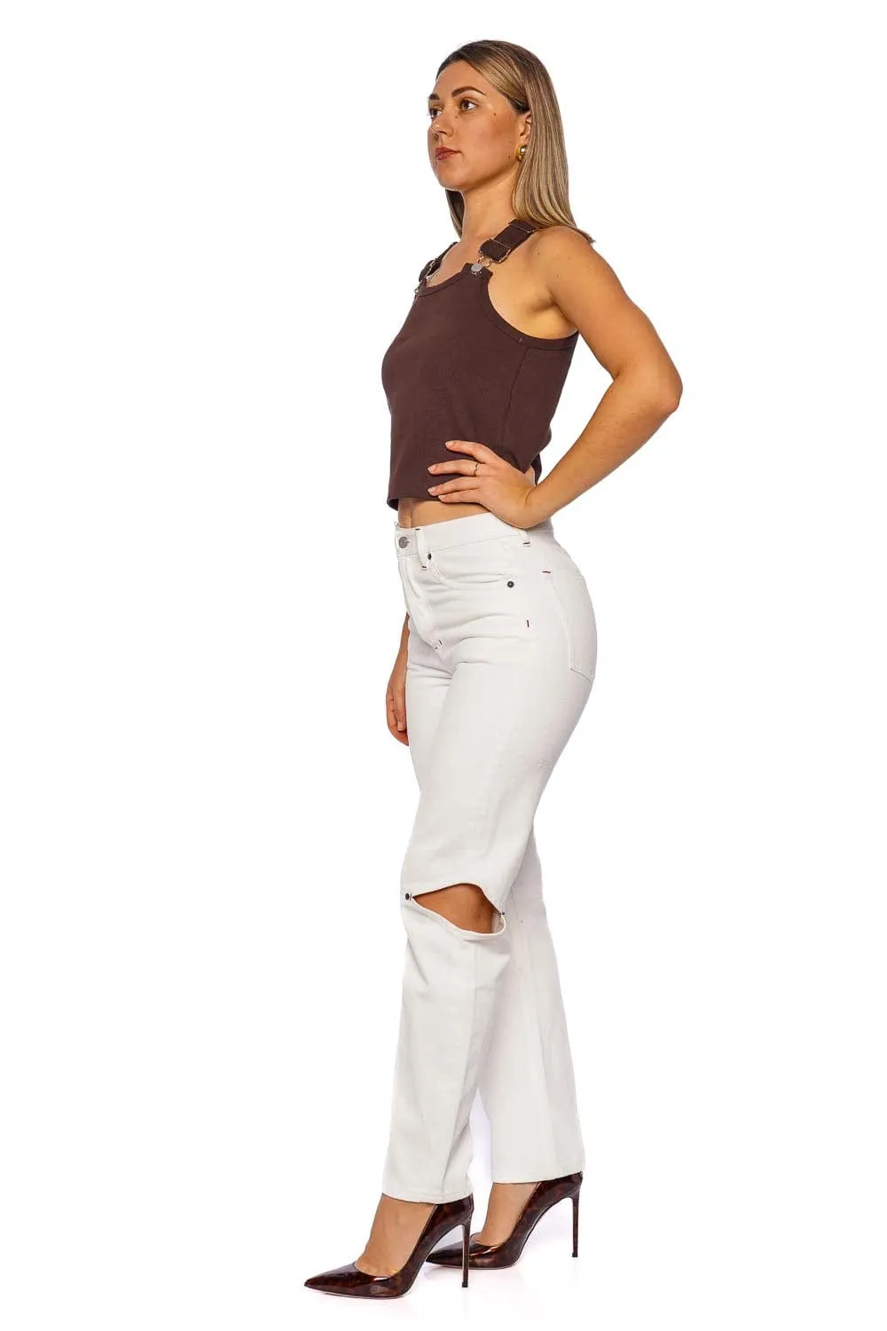 Cowgirl Milk Straight Cut Out Jean