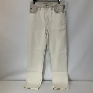 Cream Jeans Straight Abercrombie And Fitch, Size 4