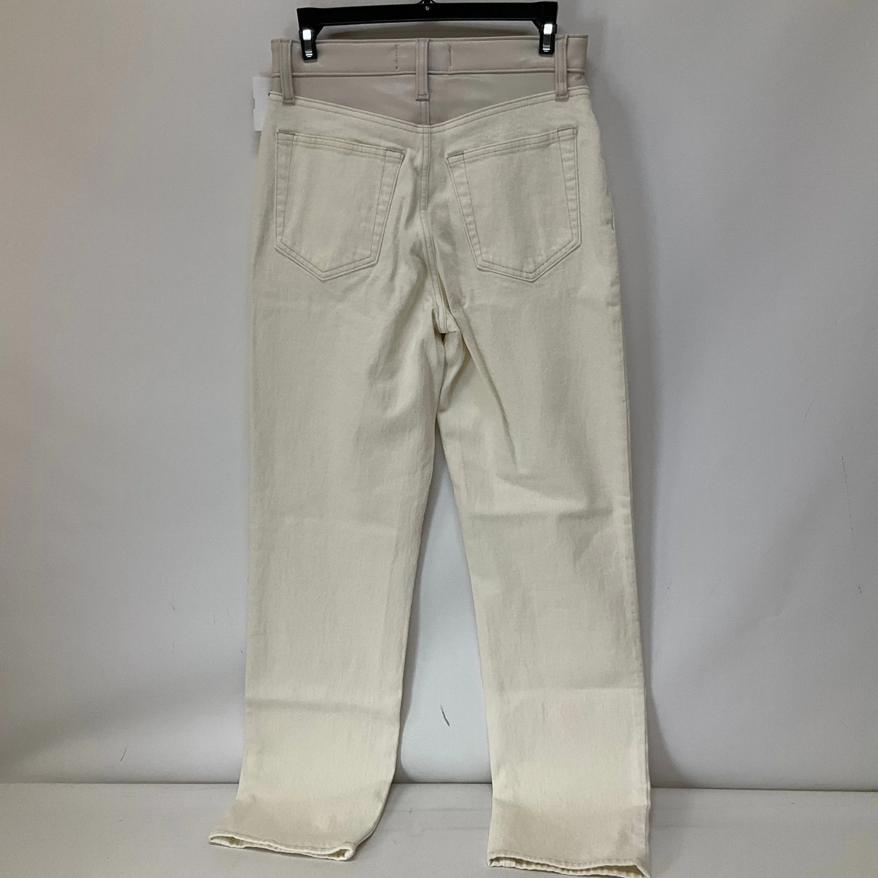 Cream Jeans Straight Abercrombie And Fitch, Size 4