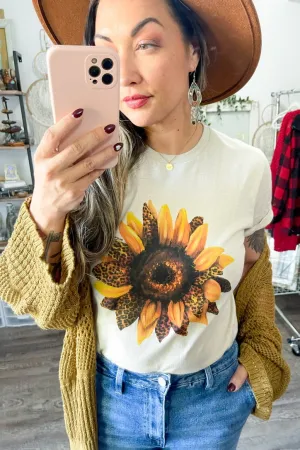 Cream Sunflower Tee