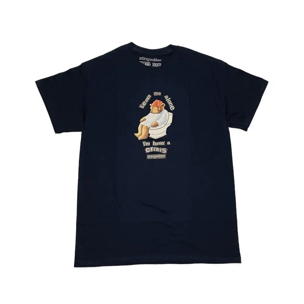 Crisis Bear T Shirt Navy