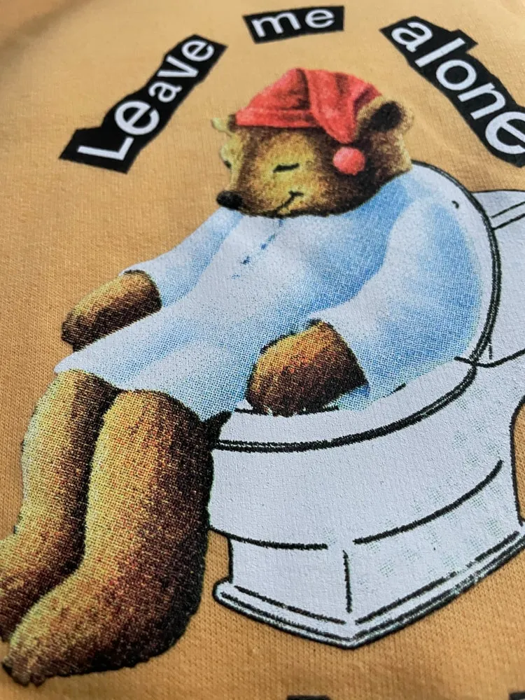 Crisis Bear T Shirt Yellow